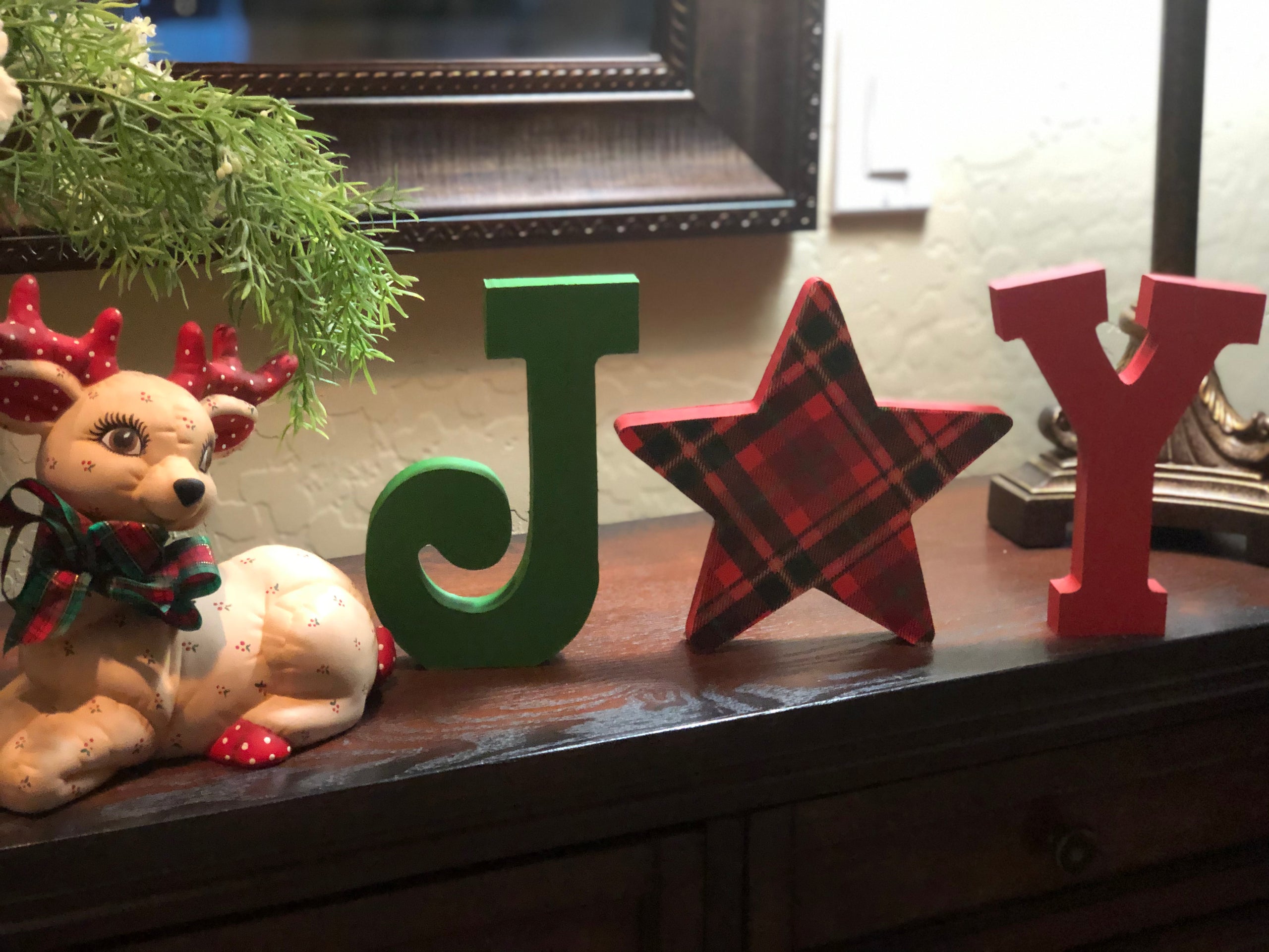 Joy Letters Wood Composite Deborah Bucher Designs Deborah Bucher